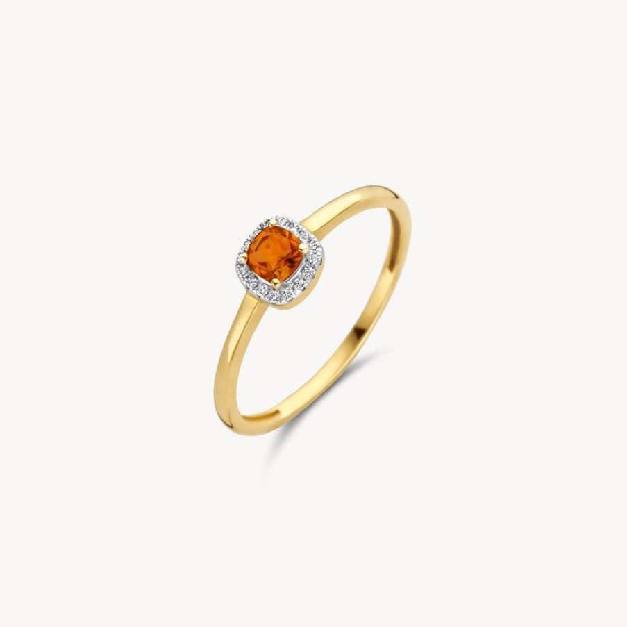 Rings Blush | 14K Yellow And White Gold With Diamond And Citrine