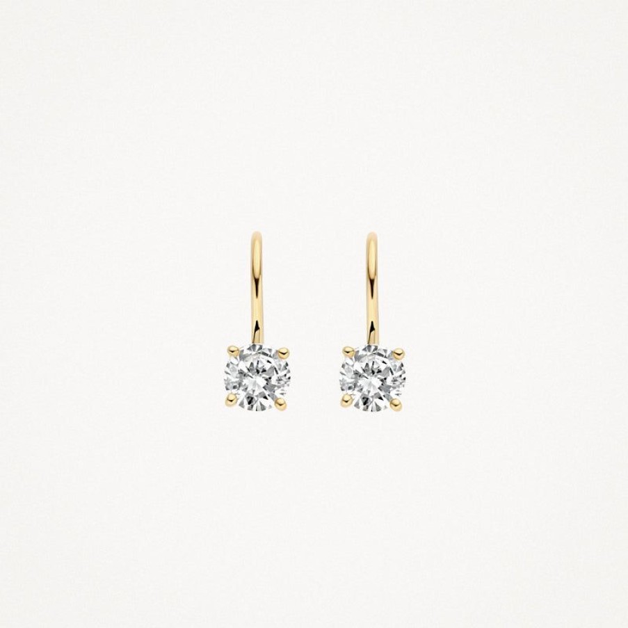 Earrings Blush | 14K Yellow Gold With Zirconia