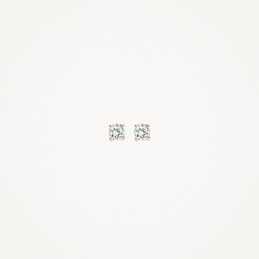 Earrings Blush | 14K Rose Gold With Zirconia