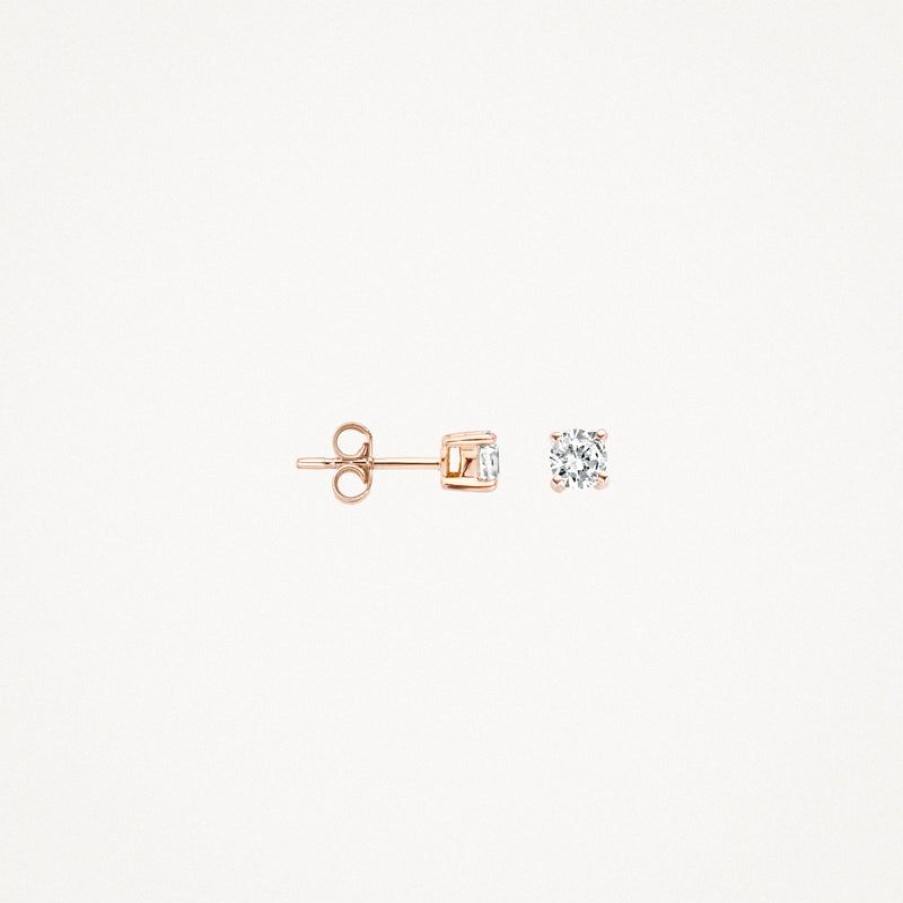 Earrings Blush | 14K Rose Gold With Zirconia