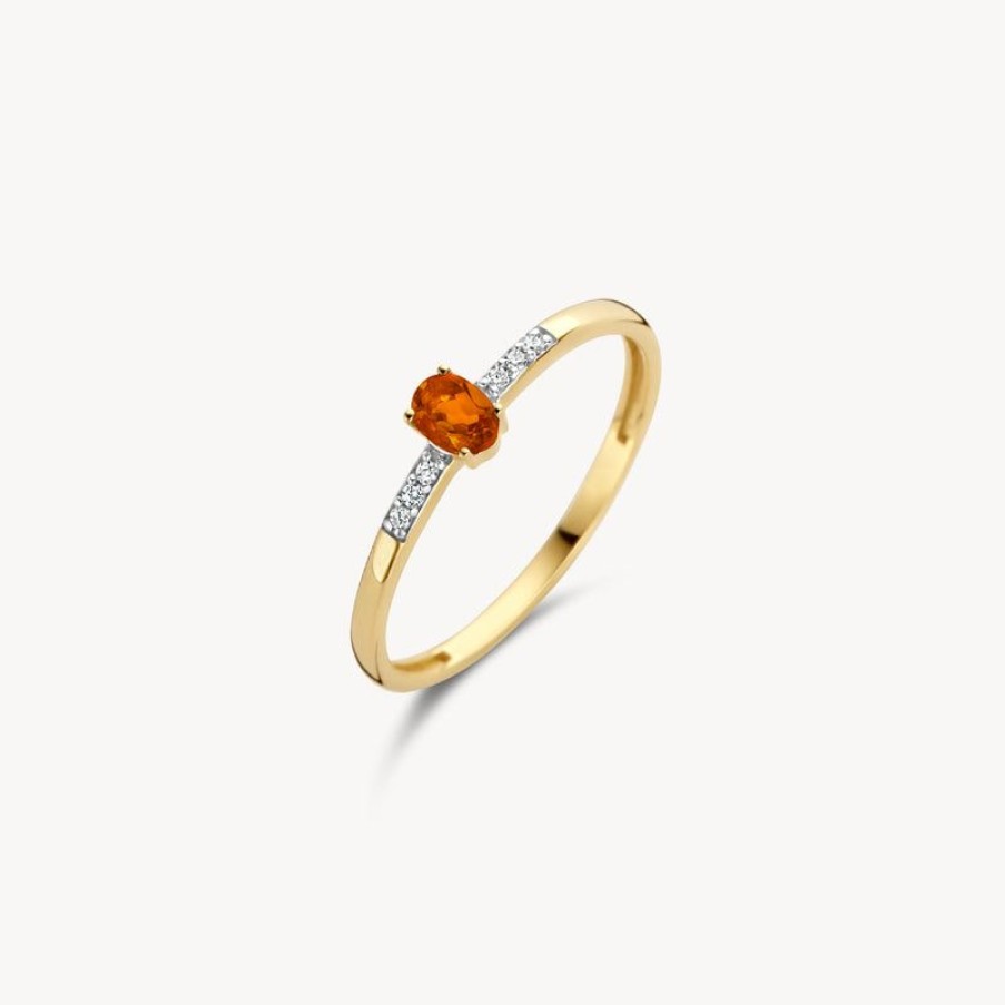 Rings Blush | 14K Yellow And White Gold With Diamond And Citrine