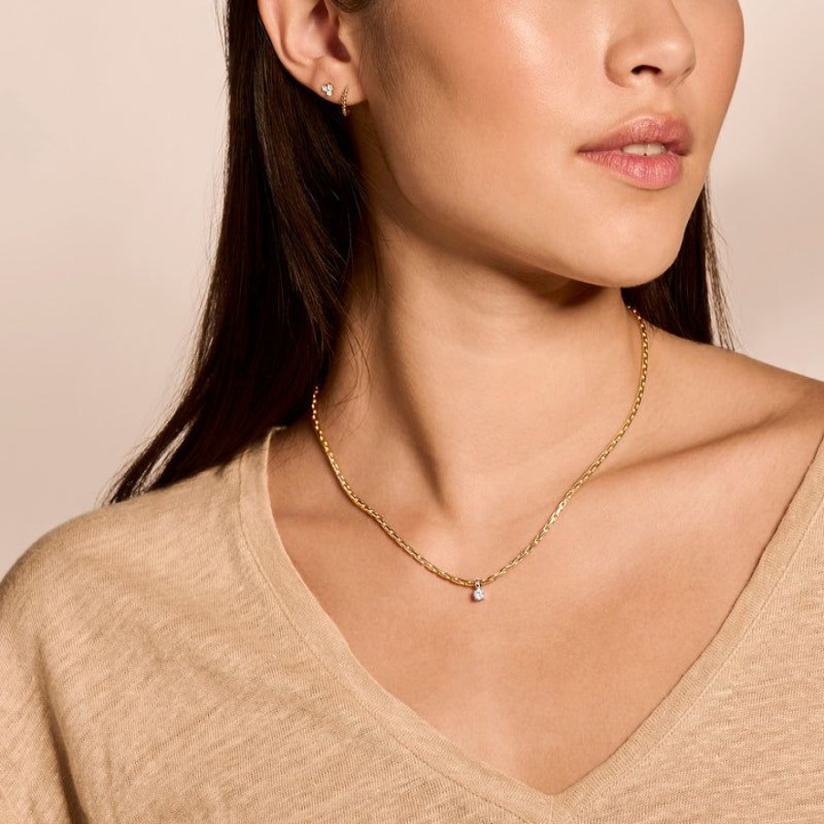 Necklaces Blush | 14K Gold And White Gold With Zirconia