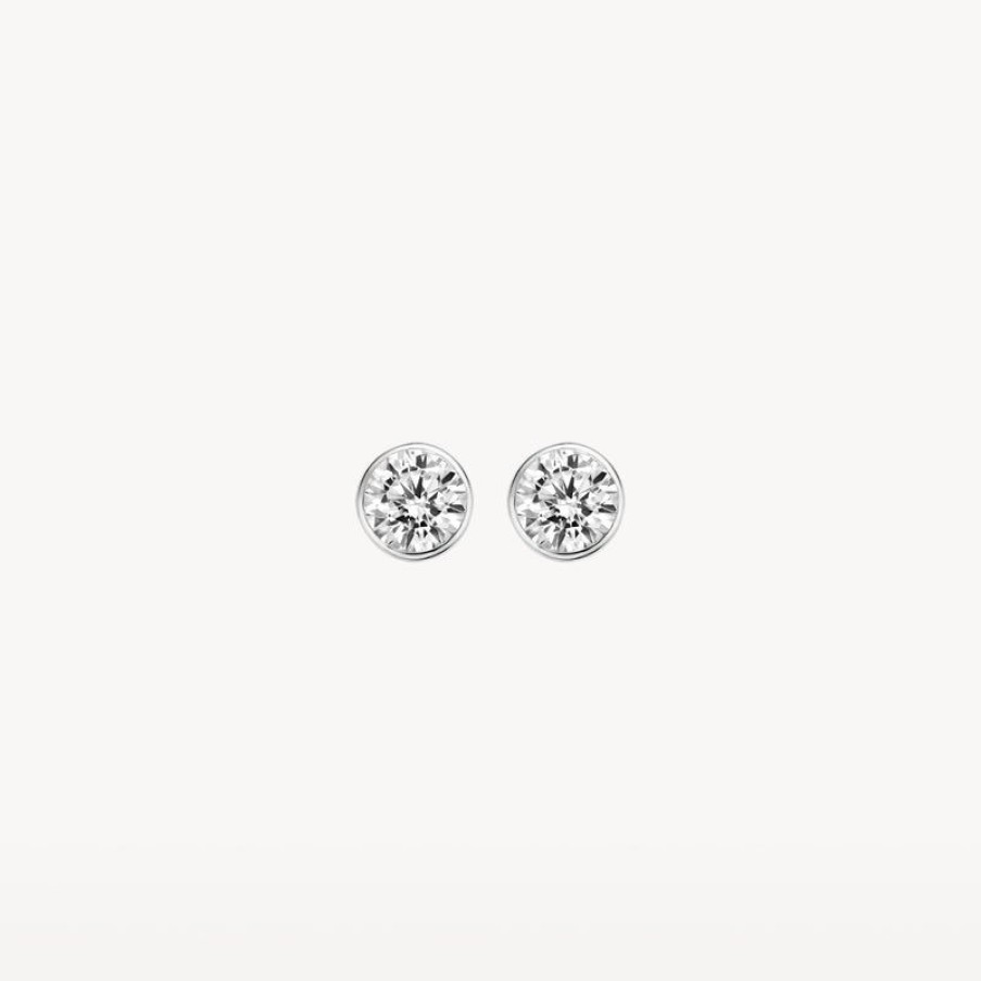 Ear Charms Blush | 14K White Gold With Zirconia