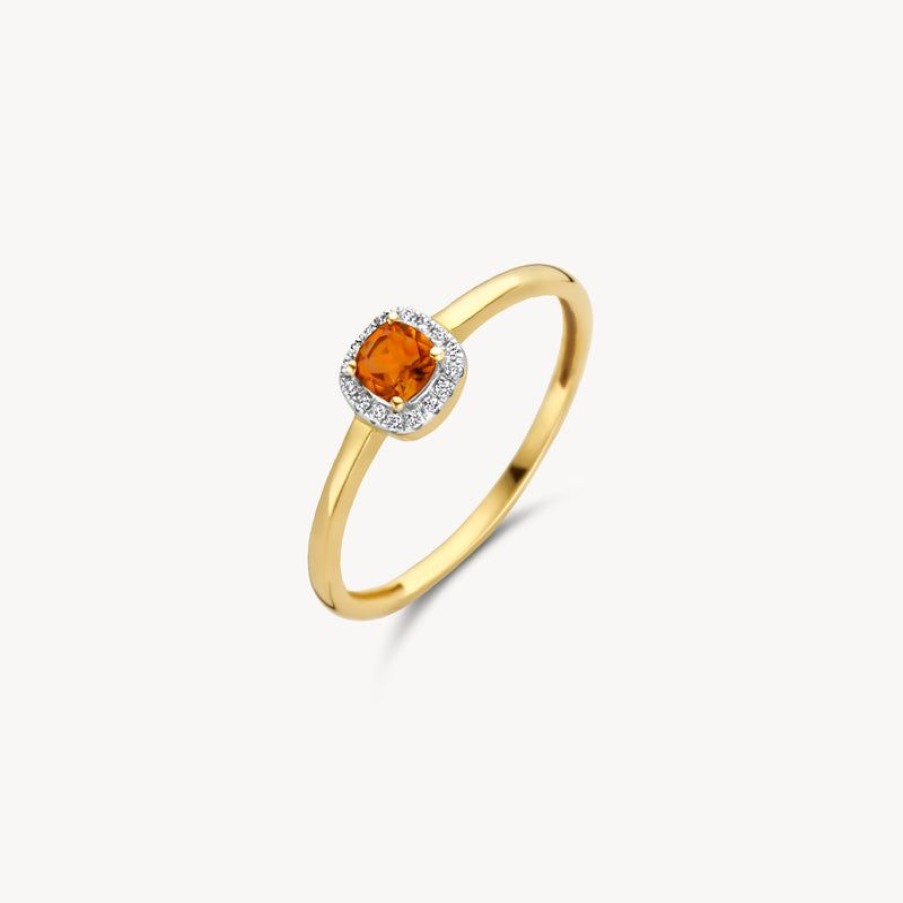 Rings Blush | 14K Yellow And White Gold With Diamond And Citrine