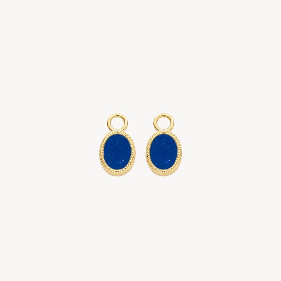 Ear Charms Blush | 14K Yellow Gold With Lapis Lazuli