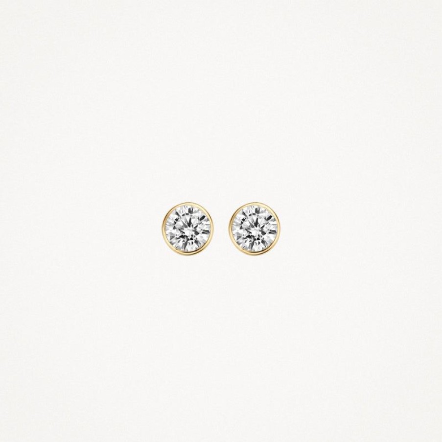 Earrings Blush | 14K Yellow Gold With Zirconia