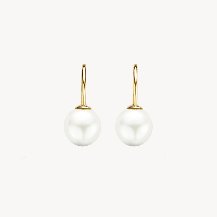 Earrings Blush | 14K Yellow Gold With Swarovski Pearl