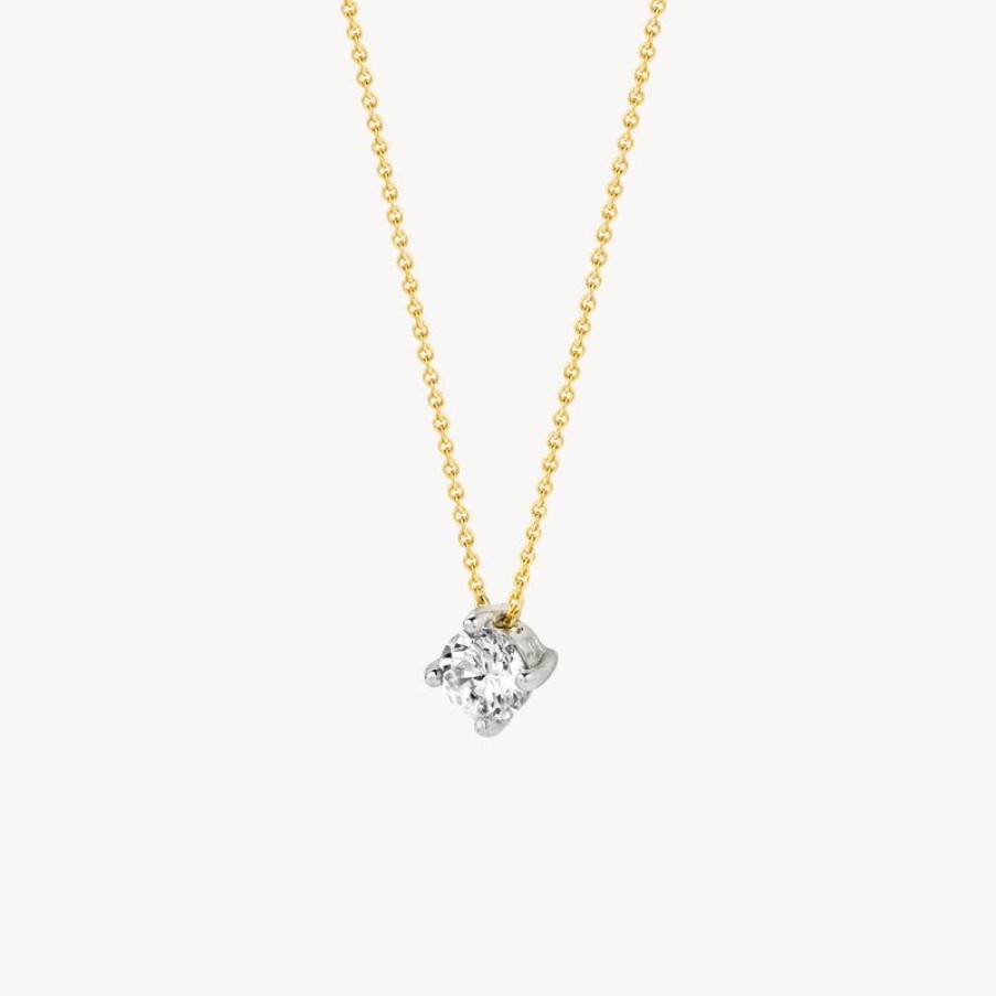 Necklaces Blush | 14K Gold And White Gold With Zirconia