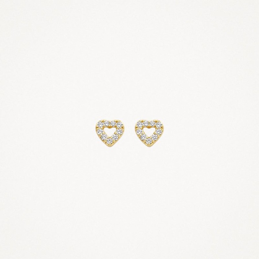 Earrings Blush | 14K Yellow Gold With Zirconia