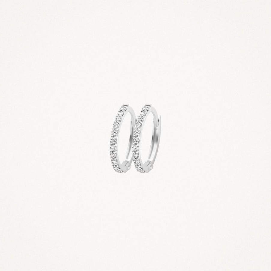 Ear Charms Blush | 14K White Gold With Zirconia