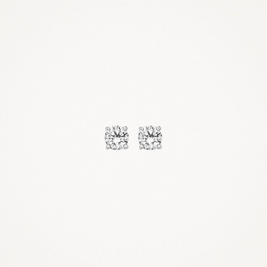 Earrings Blush | 14K White Gold With Zirconia