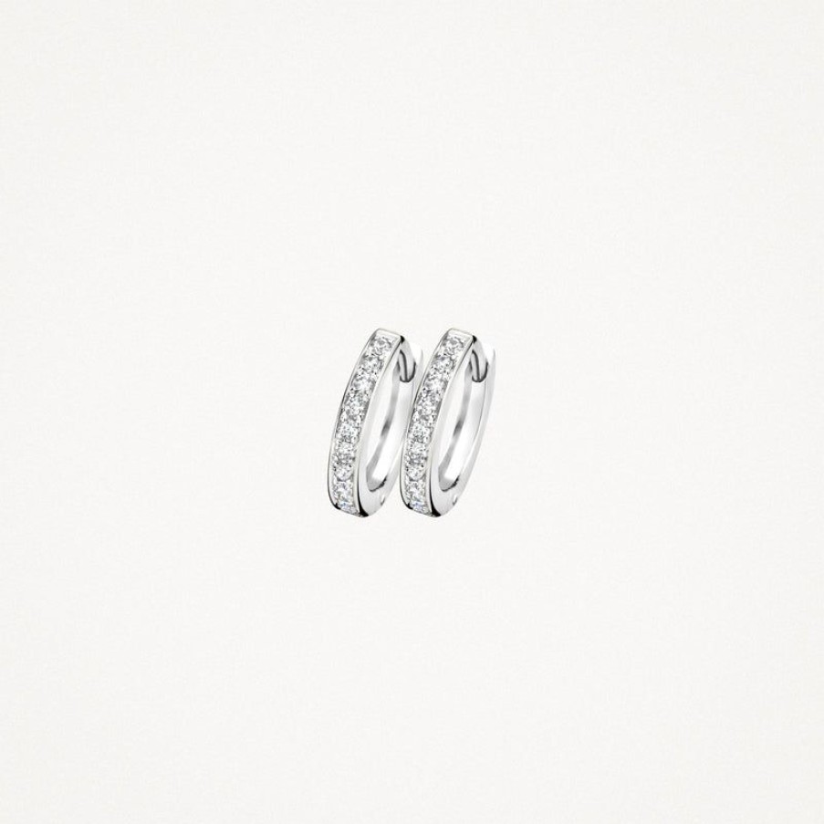 Earrings Blush | 14K White Gold With Zirconia