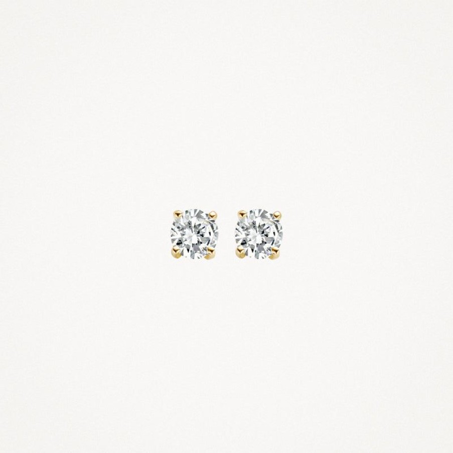 Earrings Blush | 14K Yellow Gold With Zirconia