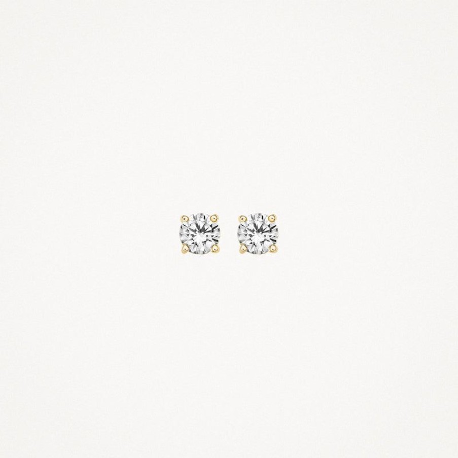 Earrings Blush | 14K Yellow Gold With Zirconia