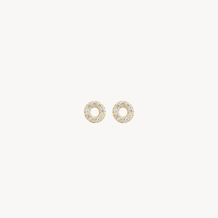 Earrings Blush | 14K Yellow Gold With Zirconia