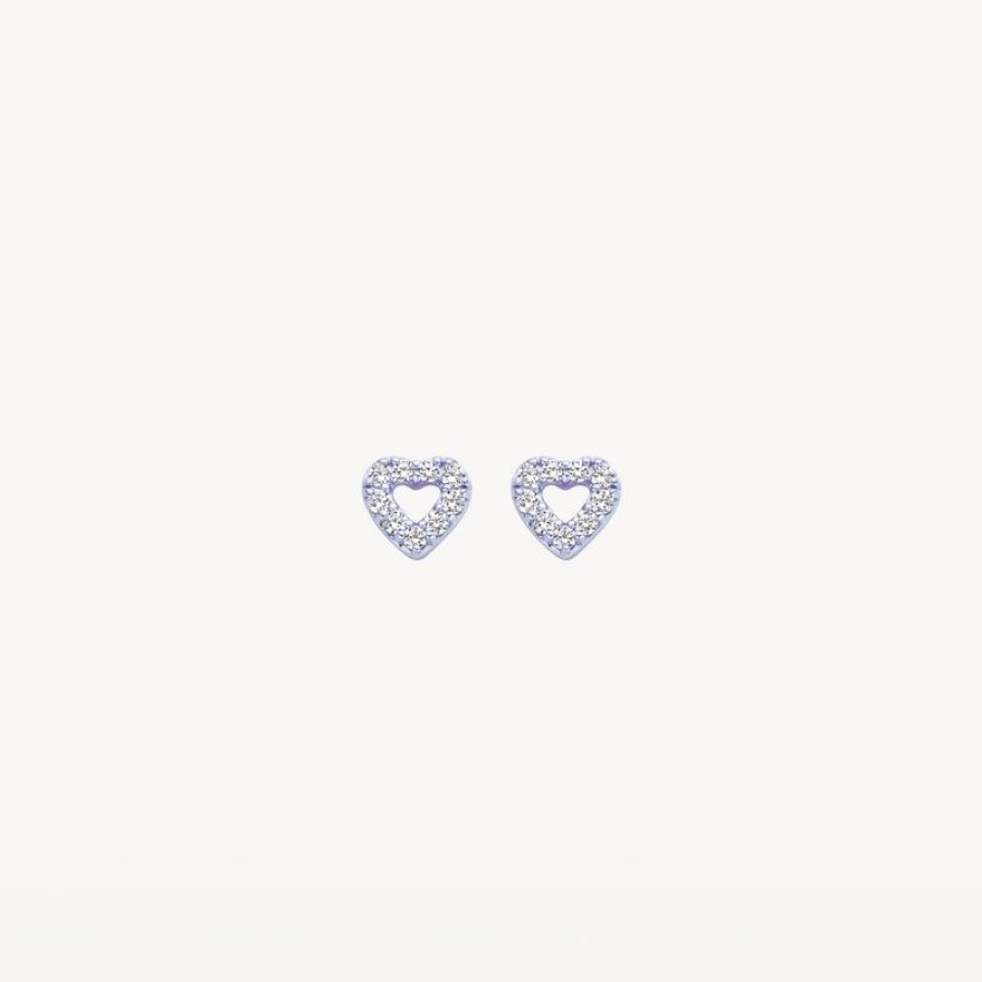 Ear Charms Blush | 14K White Gold With Zirconia