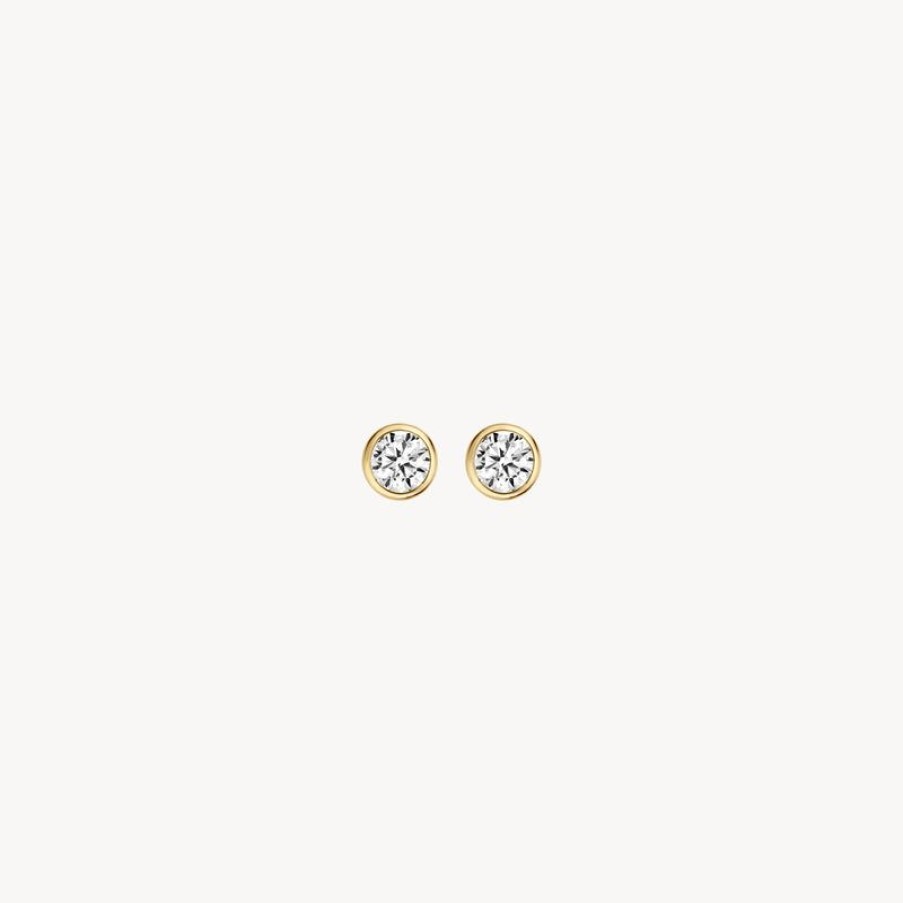 Ear Charms Blush | 14K Yellow Gold Met Zirconia