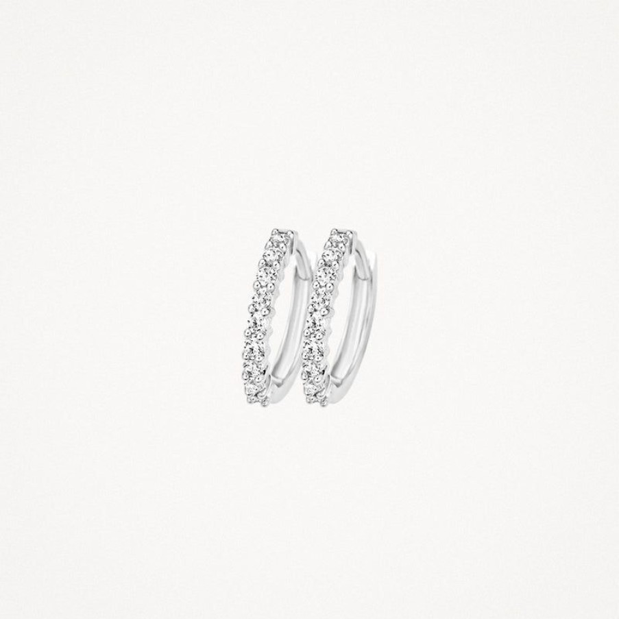 Earrings Blush | 14K White Gold With Zirconia