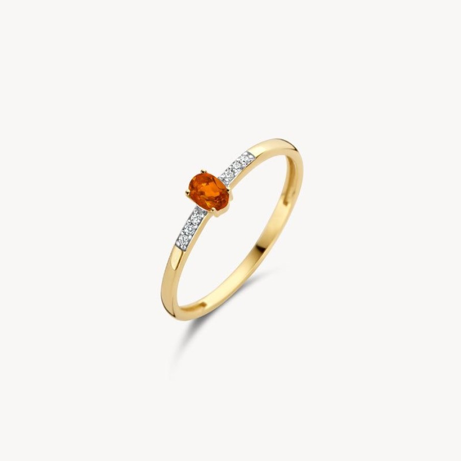 Rings Blush | 14K Yellow And White Gold With Diamond And Citrine