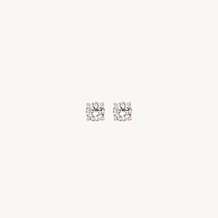 Earrings Blush | 14K Rose Gold With Zirconia