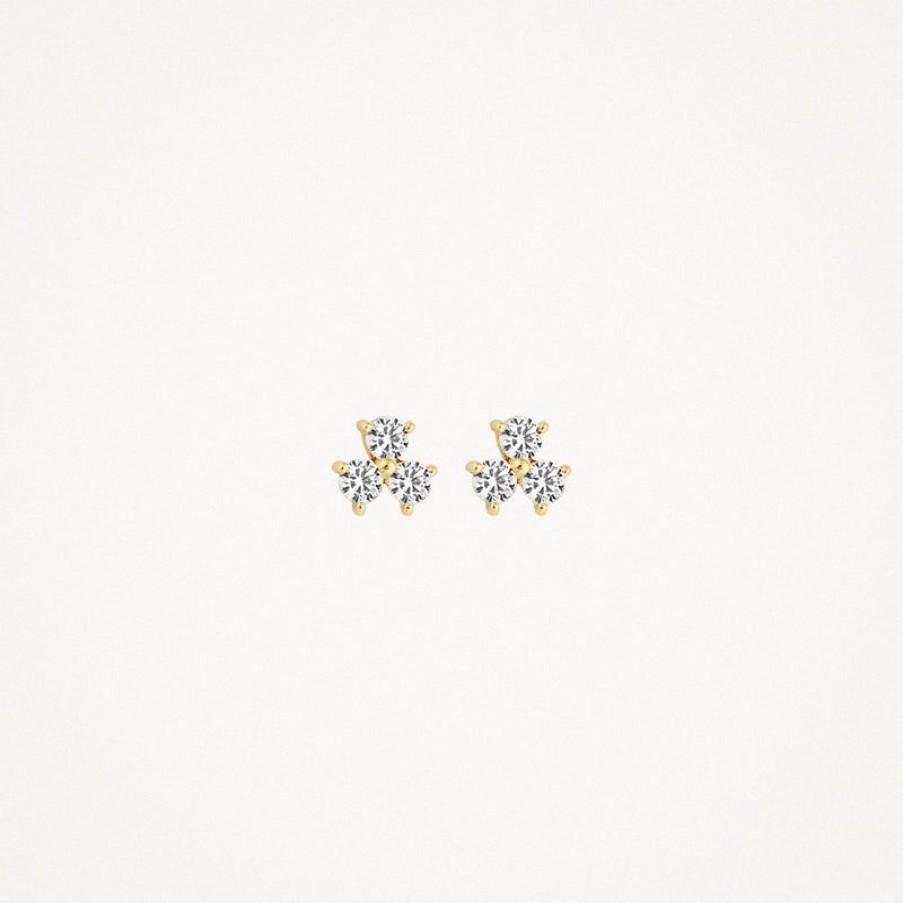 Earrings Blush | 14K Yellow Gold With Zirconia