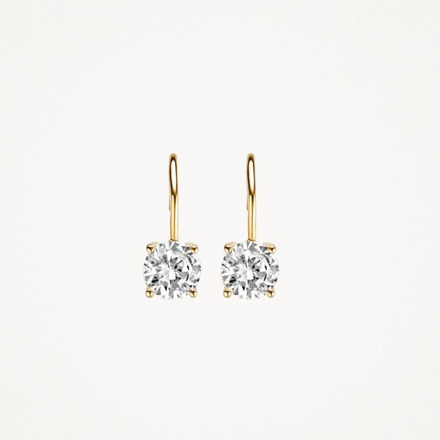 Earrings Blush | 14K Yellow Gold With Zirconia