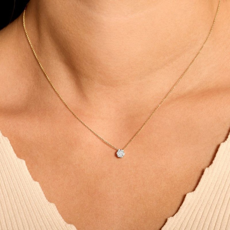 Necklaces Blush | 14K Yellow And White Gold With Diamond