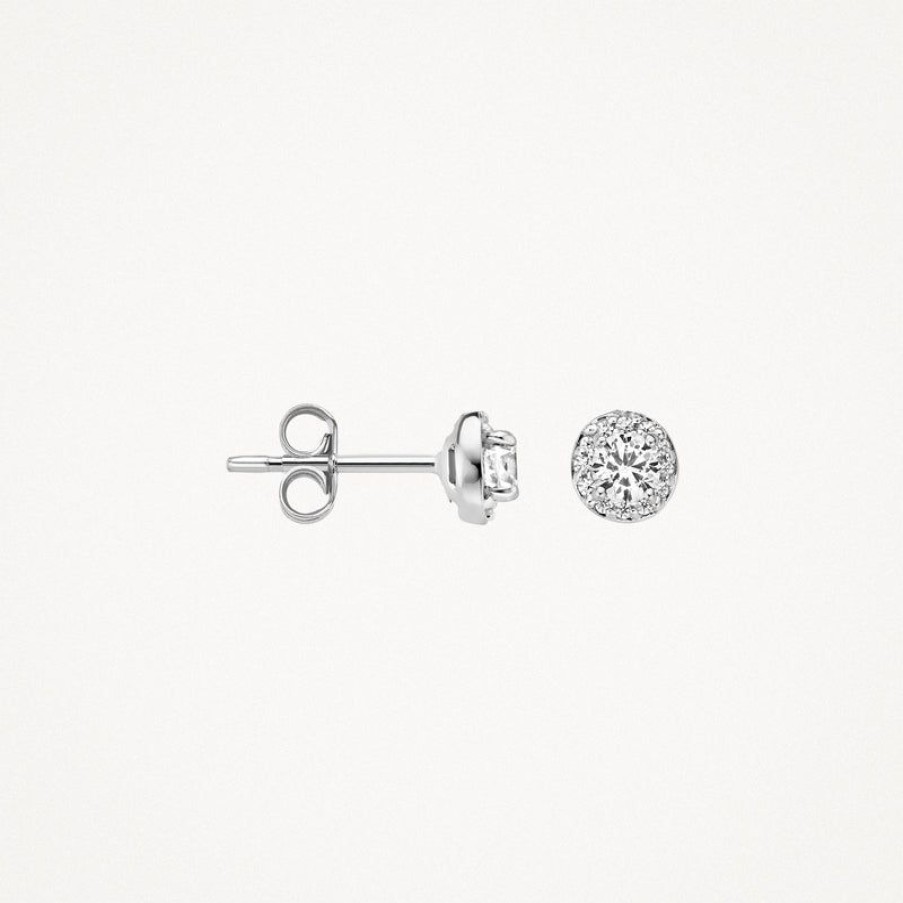 Earrings Blush | 14K White Gold With Zirconia