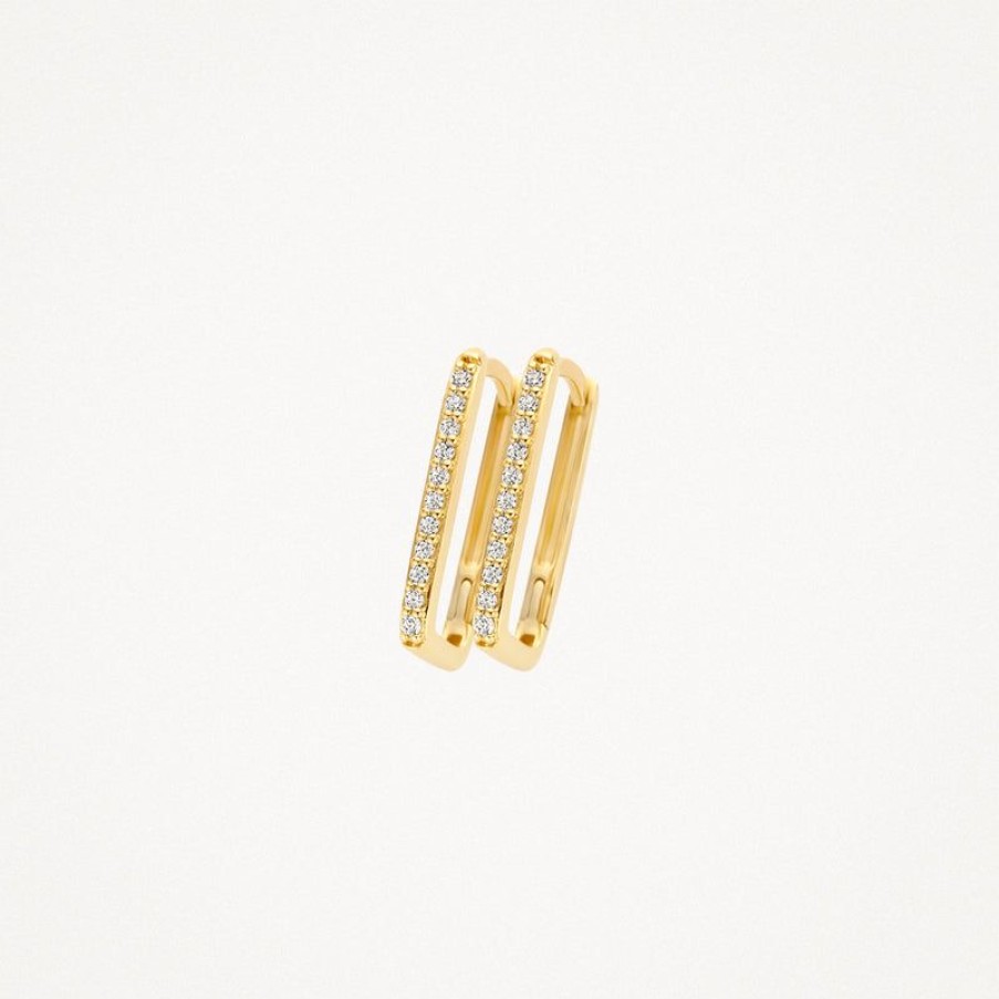 Earrings Blush | 14K Yellow Gold With Zirconia