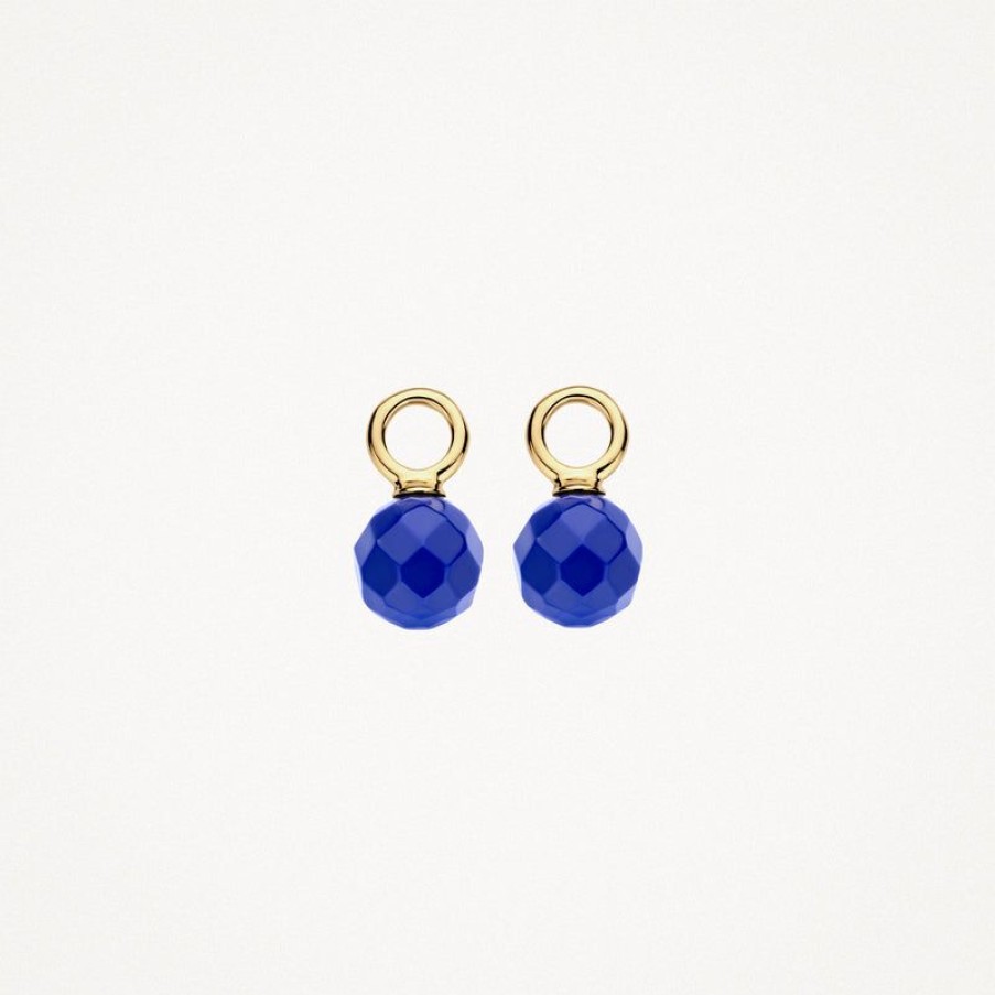 Ear Charms Blush | 14K Yellow Gold With Lapiz Lazuli