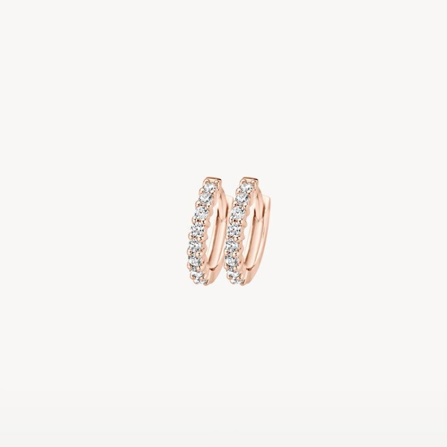 Earrings Blush | 14K Rose Gold With Zirconia