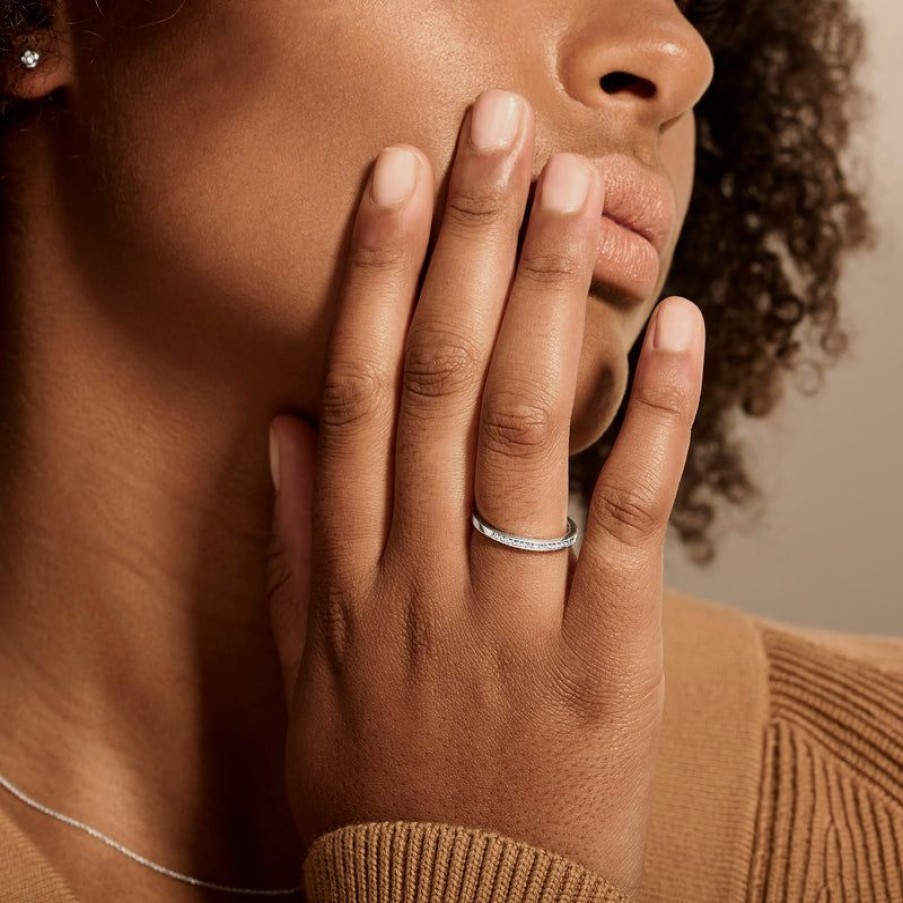 Rings Blush | 14K White Gold With Diamond