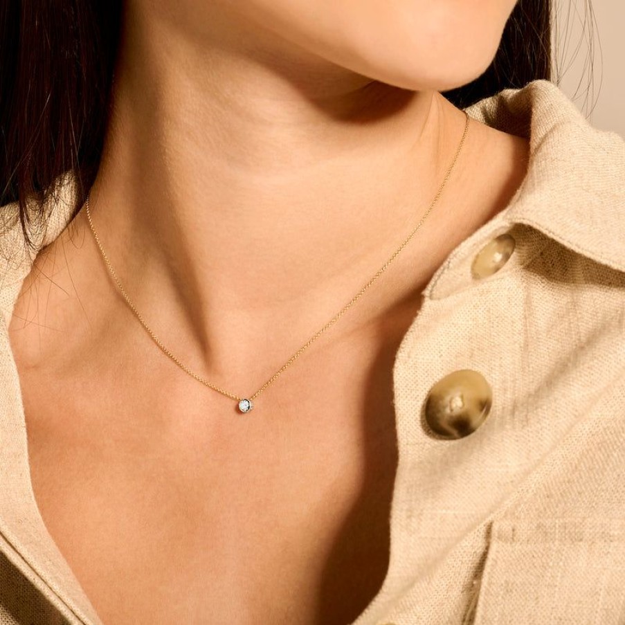 Necklaces Blush | 14K Yellow And White Gold With Diamond