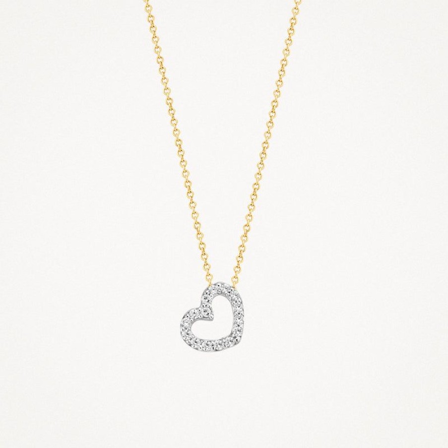 Necklaces Blush | 14K Yellow Gold And White Gold With Zirkonia