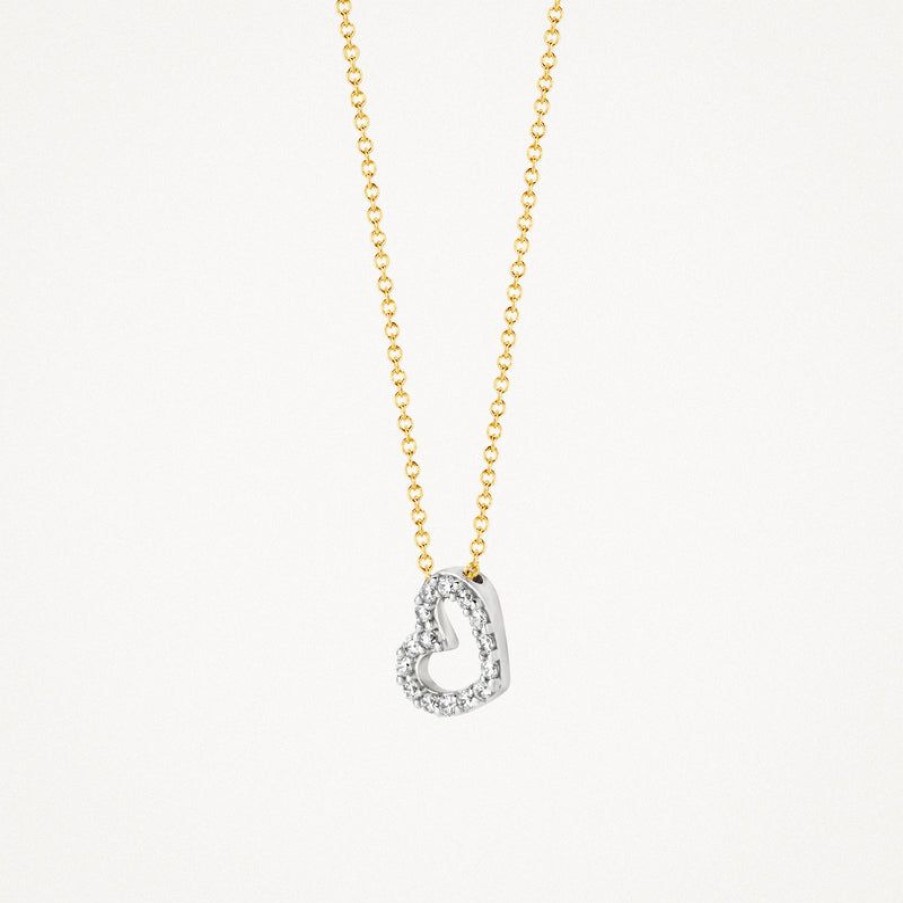 Necklaces Blush | 14K Yellow Gold And White Gold With Zirkonia