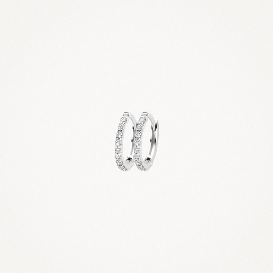 Ear Charms Blush | 14K White Gold With Zirconia