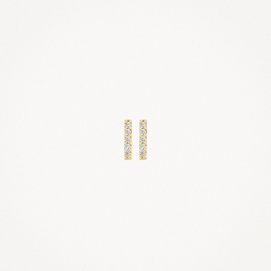 Earrings Blush | 14K Yellow Gold With Zirconia