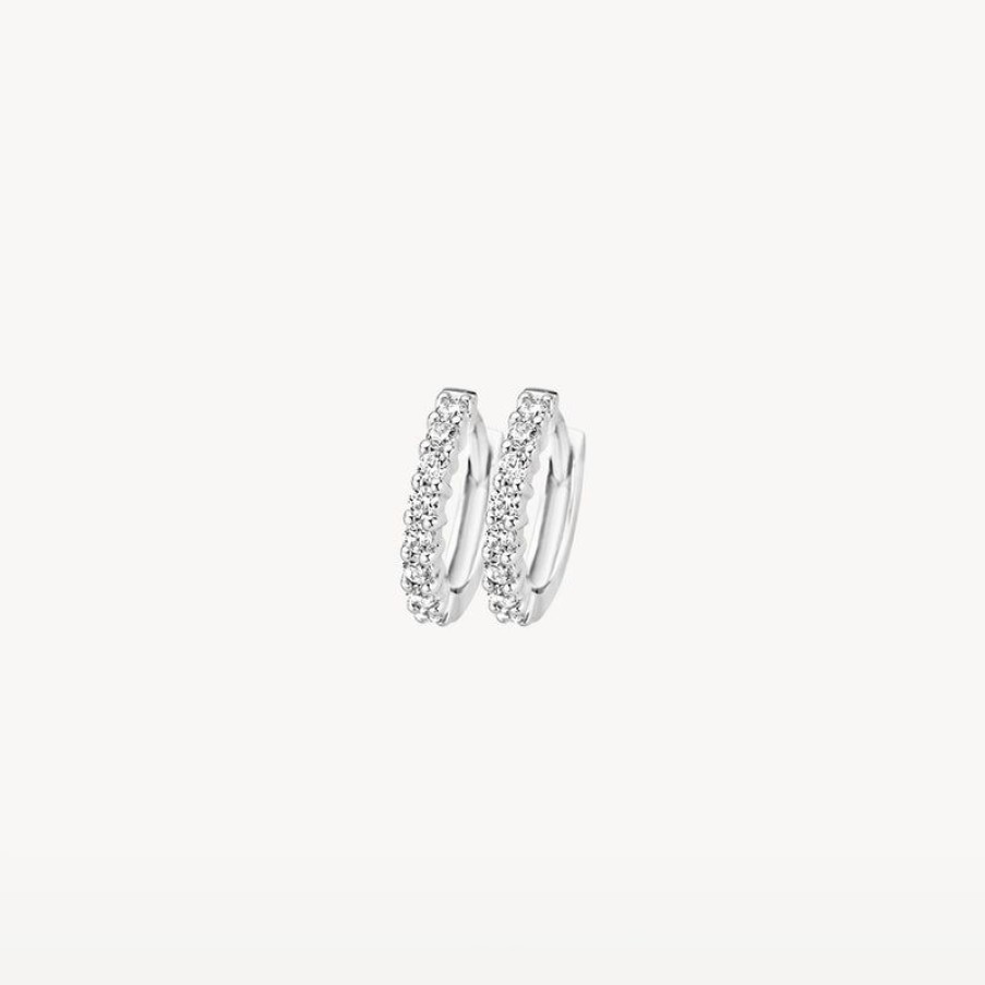 Earrings Blush | 14K White Gold With Zirconia