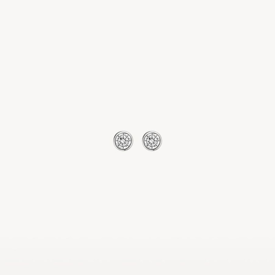 Earrings Blush | 14K White Gold With Zirconia